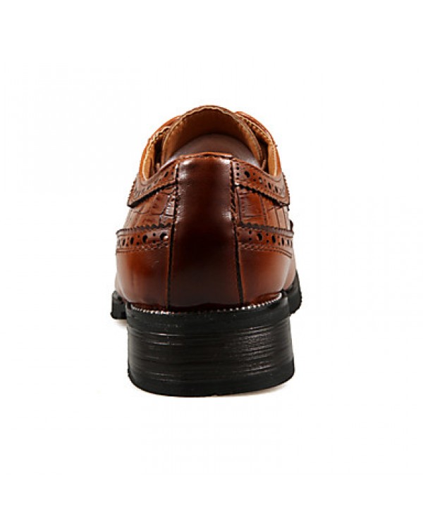 Men's Shoes Office & Career / Party & Evening / Casual Leather Oxfords Black / Brown  